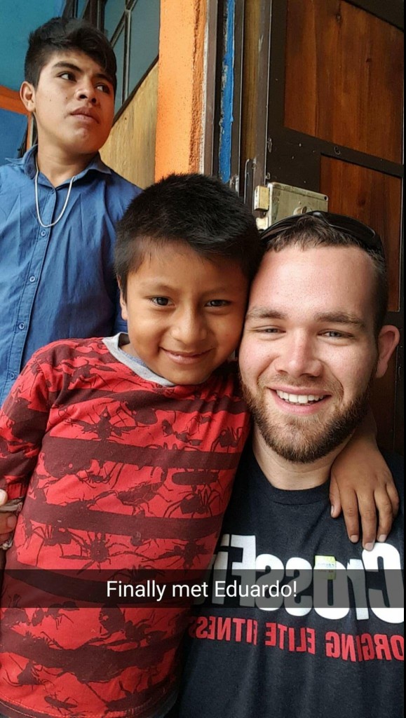A sponsor finally meeting his sponsored child